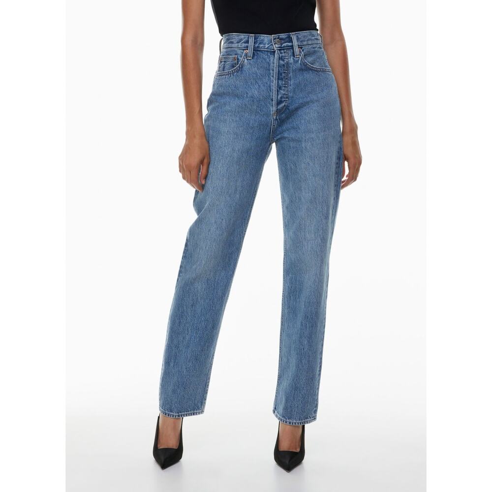 Aritzia Denim Forum Joni High Rise Loose Jeans Blue Size 26